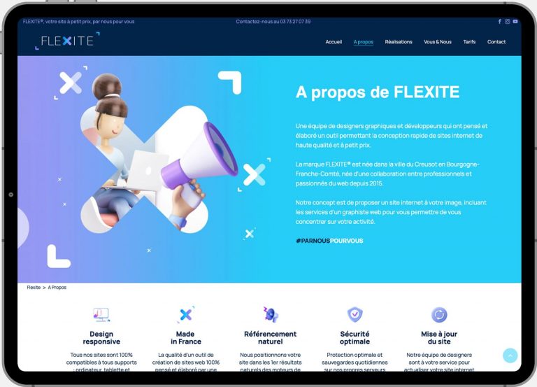 Site web Flexite