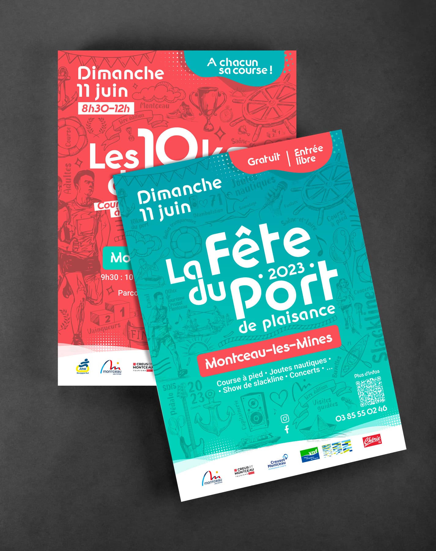 Affiche Fête du Port - Montceau