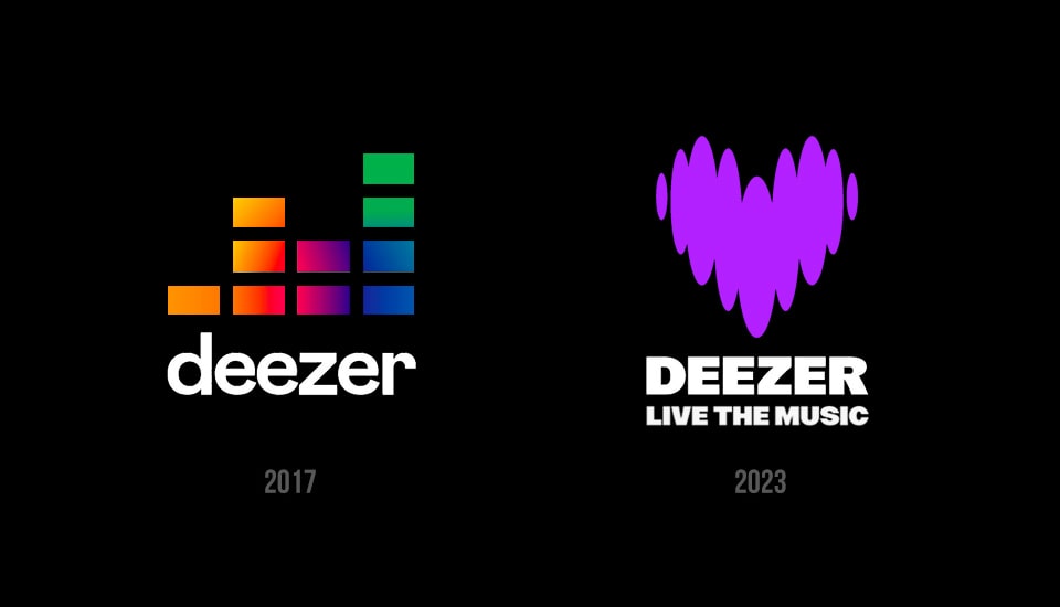 Logo Deezer Avant Après