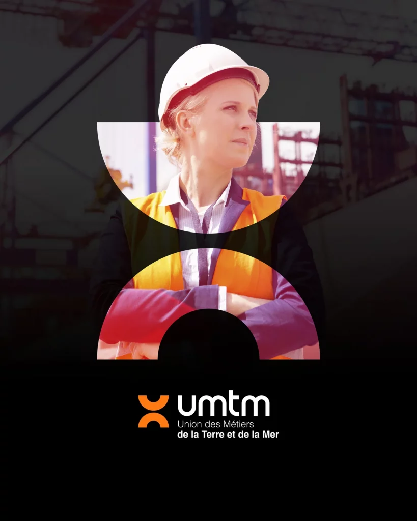 Création logo UMTM, Union des Métiers de la Terre et de la Mer Paris - Ambigram