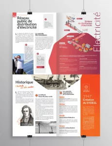 Création graphique brochure SYDESL, Mâcon - Ambigram