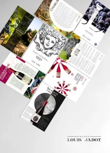 Mise en page communication - Maison Louis Jadot - Beaune - Ambigram