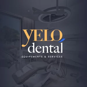 Création logo Yelo Dental, spécialiste aménagement dentaire Paris - Ambigram